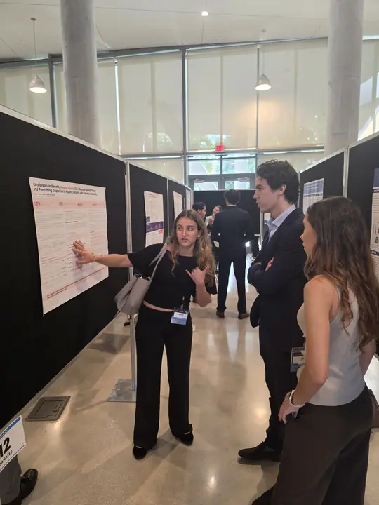 Melissa Canales Pages at her poster