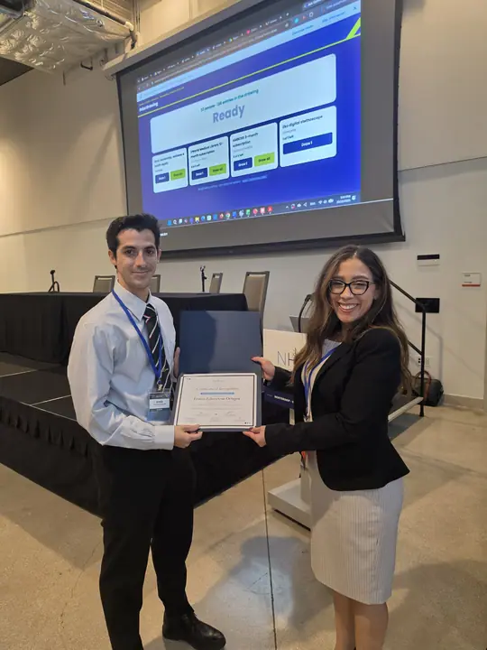 Certificate of Recognition, oral presenter