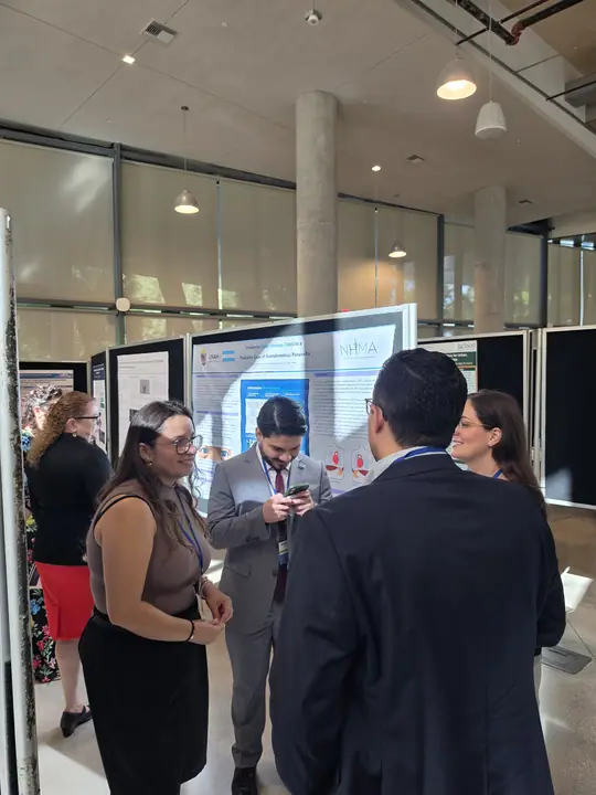 Conversations at the posters