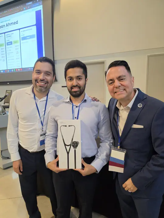 A new stethoscope for a lucky winner